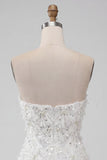 Ivory Sweetheart Short Bodycon Homecoming Dress with Sequins