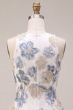 A-Line Ruffled White Plum Flower Jacquard Short Homecoming Dress