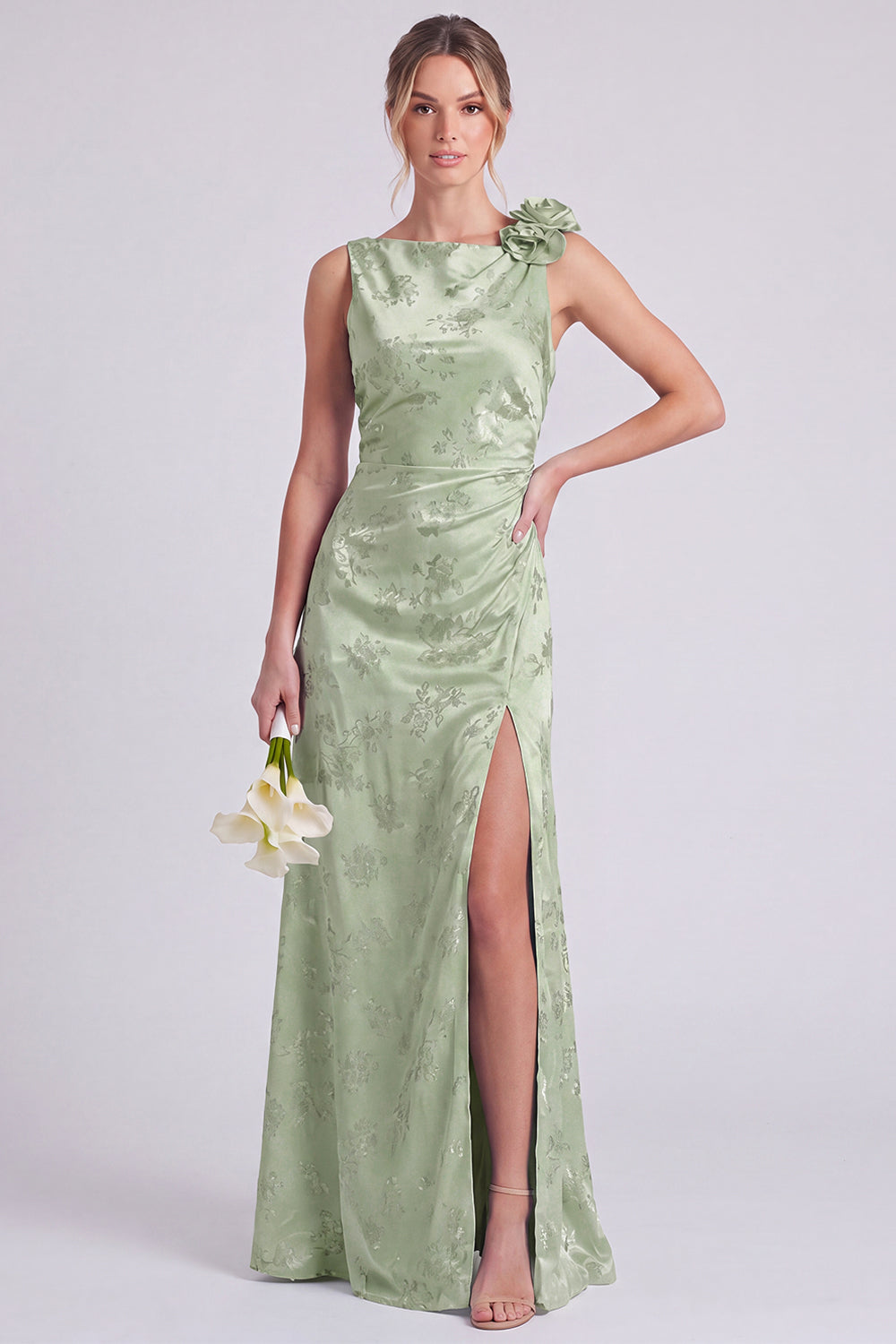 sage floral bridesmaid dresses Green Maxi Dress - Sage Dress - Maxi Dress Bust = 33 inches / 84 cm Waist = 24.5 inches / 63 cm Hips = 36.5 / 92 cm S size MissJophiel V Neck Sage Floral