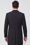 Black Peak Lapel 3 Piece Single Breasted Men's Prom Suits