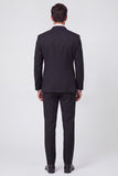 Black Shawl Lapel 2 Piece Double Breasted Men's Prom Suits with Beading