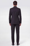 Black 2 Piece Double Breasted Men's Prom Suits