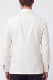 Notch Lapel White Single Breasted Men's Blazer Jacket