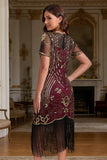 Great Gatsby Party Short Sleeves Sequin 1920s Flapper Dress