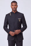 Dark Navy 2 Piece Single Breasted Men's Prom Suits