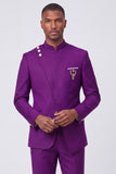 Dark Navy 2 Piece Single Breasted Men's Prom Suits