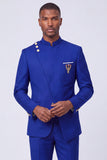 Dark Navy 2 Piece Single Breasted Men's Prom Suits