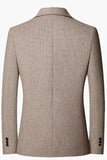 Notch Lapel Brown Single Breasted Men's Prom Blazer