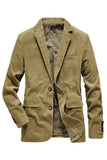 Notch Lapel Brown Single Breasted Men's Prom Blazer