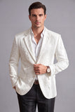 White Notch Lapel One Button Men's Prom Suits Jacket
