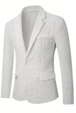 White Notch Lapel One Button Men's Prom Suits Jacket