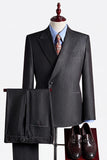 Apricot 2 Piece One Button Peak Lapel Men's Prom Suits