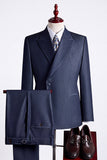 Apricot 2 Piece One Button Peak Lapel Men's Prom Suits