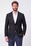 Brown Notch Lapel Single Breasted Men's Blazer Jacket