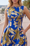 Red Bateau Neck Jacquard Bubble Hem Ruched A-Line Short Homecoming Dress