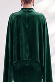 Burgundy Mermaid Velvet Beaded Long Sleeves Mother Of The Bride Dress