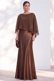 Navy Bateau Neck Sheath Velvet Mother Of The Bride Dress with Cape