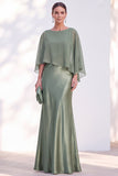 Navy Bateau Neck Sheath Velvet Mother Of The Bride Dress with Cape