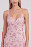 Pink Floral Bodycon Sequins Beaded Short Homecoming Dress with Lace Up Back