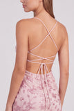 Pink Floral Bodycon Sequins Beaded Short Homecoming Dress with Lace Up Back