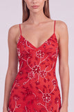 Pink Floral Bodycon Sequins Beaded Short Homecoming Dress with Lace Up Back