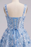Apricot A-Line Sweetheart Floral Short Homecoming Dress