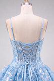 Apricot Corset Sweetheart Floral Short Homecoming Dress