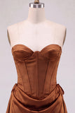 Daffodil Corset Strapless Mini Homecoming Dress