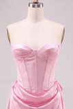 Daffodil Corset Strapless Mini Homecoming Dress