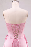 Daffodil Corset Strapless Mini Homecoming Dress