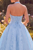 White Rockabilly Vintage Halter Corset Full Circle Midi 1950s Dress