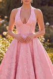 White Rockabilly Vintage Halter Corset Full Circle Midi 1950s Dress