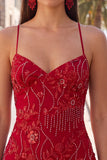 Apricot Bodycon Spaghetti Straps Beaded Short Homecoming Dress with Sequins
