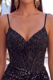 Dark Green Corset Bodycon Short Homecoming Dress with Sequins