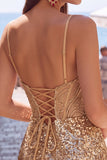 Dark Green Corset Bodycon Short Homecoming Dress with Sequins