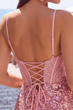 Dark Green Corset Bodycon Short Homecoming Dress with Sequins