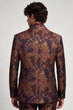 Single Breasted Notch Lapel Bronzer Men's Prom Blazer