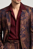 Single Breasted Notch Lapel Bronzer Men's Prom Blazer