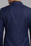 Claret Single Breasted Stand Collar Men's Prom Blazer