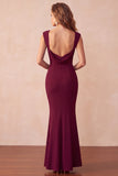Black Mermaid Sweetheart Long Wedding Guest Dress