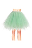 [US WAREHOUSE]80's Tutu Skirt Layered Tulle Halloween Petticoat-Random Color