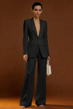 Ivory Shawl Lapel 2 Piece Single Breasted Women's Work Suits