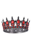 Red Crystal Prom Queen Pageant Crown Tiara