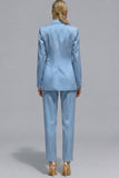 Fresh Emerald Notched Lapel 2-piece One Button Women's Work Suits