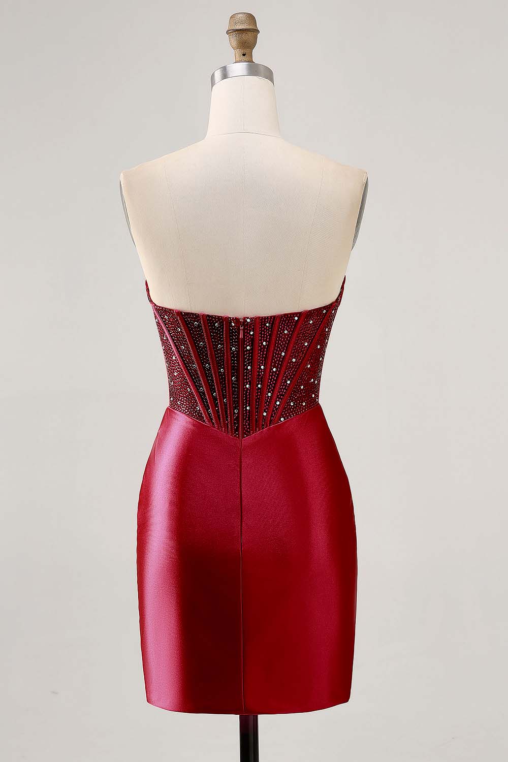 Zapaka Women Fuchsia Satin Homecoming Dress Sparkly Beaded Corset Short Tight Cocktail Dress ZAPAKA Zapaka Women Fuchsia Satin Homecoming Dress Sparkly Beaded Corset Short Tight Cocktail Dress ZAPAKA