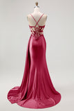 Corset Champagne Mermaid Beaded Long Prom Dress