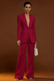 Ivory Shawl Lapel 2 Piece Single Breasted Women's Work Suits