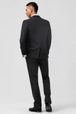 Black Shawl Lapel Three-Pieces Men's Suits