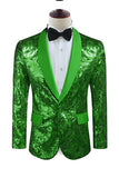 Golden Shawl Lapel Sequins Men's Blazer