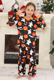Halloween Family Pumpkin Printed Pajamas Set